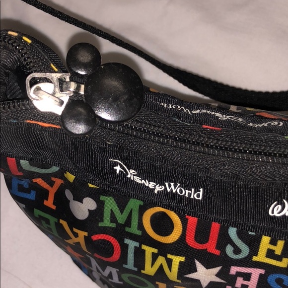 Black Mickey Mouse Disney world purse - Picture 3 of 5
